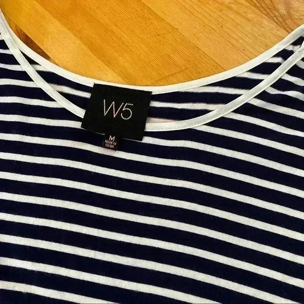 W5 black and white striped shirt - Picture 3 of 8